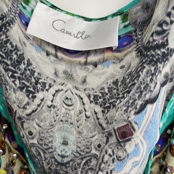 Camilla round neck kaftan - Picture 5 of 8
